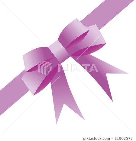 Corner ribbon (purple) 81902572