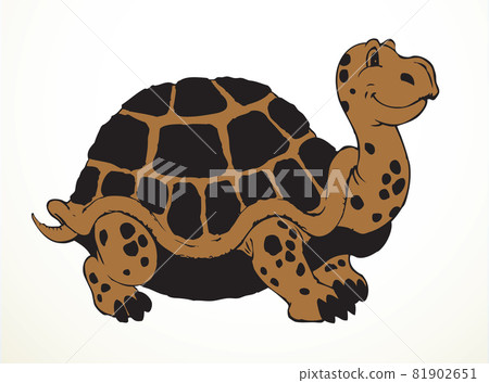 The big turtle. Vector drawing The big turtle. Vector drawing 81902651