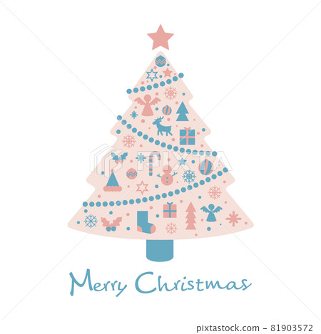 Christmas tree pastel - Stock Illustration [81903572] - PIXTA