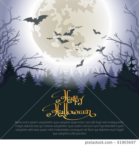 Halloween woods poster 81903697