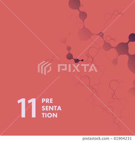 Vector Abstract background with connect circles. Futuristic graphic design 81904231
