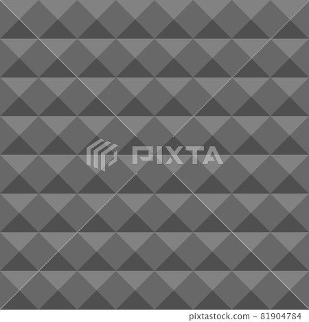 Acoustic foam wall, soundproofing. Seamless geometric vector pattern. Pyramid texture 81904784