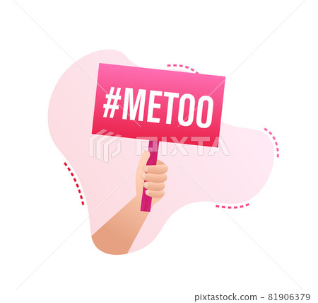 Metoo hashtag thursday throwback symbol. Vector stock illustration. 81906379