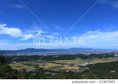 從港南阿爾卑斯山看到的田園風光 從港南阿爾卑斯山看到的田園風光 81907005