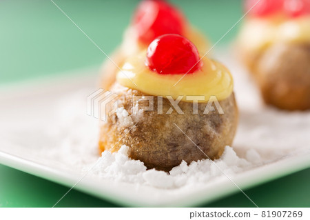 Traditional Italian Zeppole pastry Traditional Italian Zeppole pastry 81907269