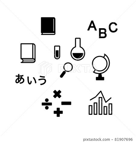 Subject illustration material to study at school 81907696