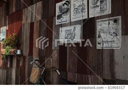 Antic Cafe storefront decoration in Udon Thani, Thailand Antic Cafe storefront decoration in Udon Thani, Thailand 81908317