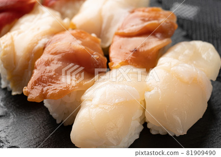 Shellfish nigiri sushi Shellfish nigiri sushi 81909490