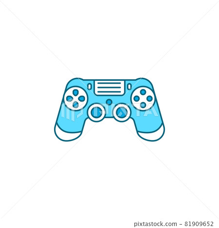 Joystick color line icon. Input device. Control a character or machine Joystick color line icon. Input device. Control a character or machine 81909652