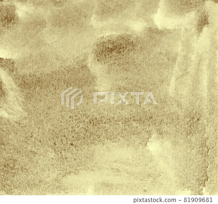 Abstract watercolor on paper texture as background. In Sepia toned. Retro style 81909681