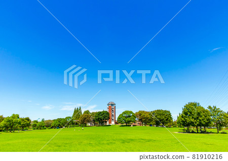 戶田川公園、農業文化公園、綠意盎然的廣闊草坪廣場<愛知縣名古屋市> 81910216