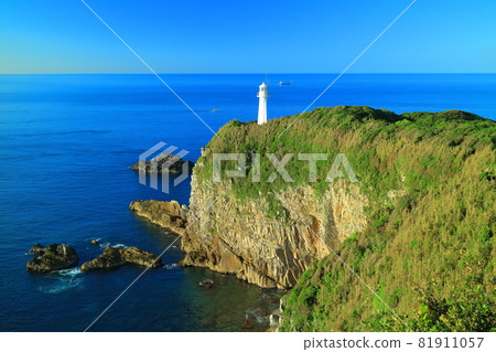 [Kochi Prefecture] Cape Ashizuri under clear skies 81911057