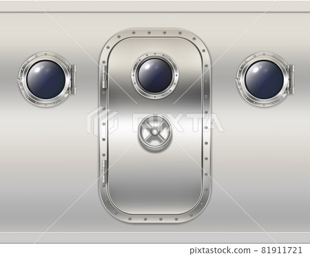 Submarine doors. Realistic spaceship interior... - Stock Illustration  [81911721] - PIXTA