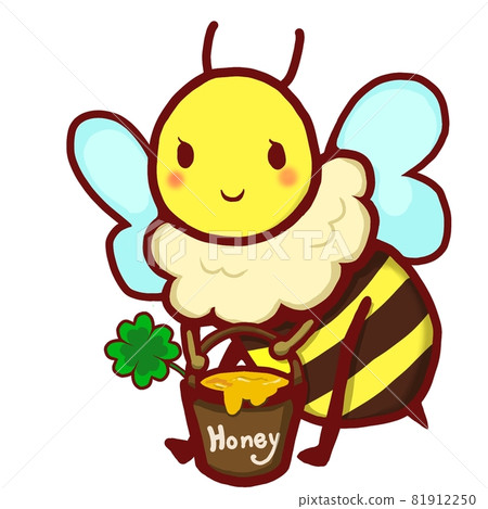 Bees carrying honey 81912250