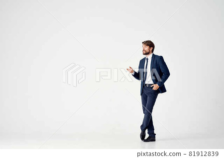 bearded business man emotions successful happy boss bearded business man emotions successful happy boss 81912839