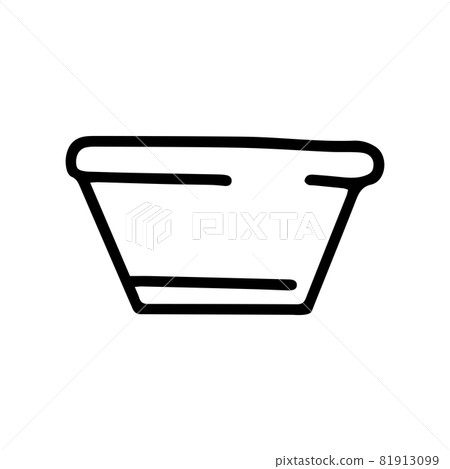 plastic bowl line vector doodle simple icon plastic bowl line vector doodle simple icon 81913099