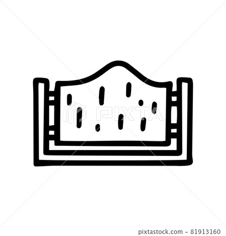 fence black line vector doodle simple icon fence black line vector doodle simple icon 81913160