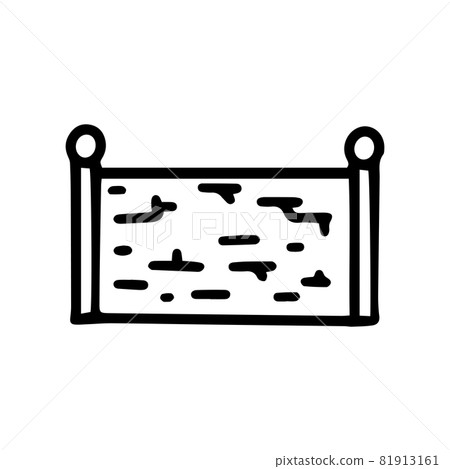 brick fence black line vector doodle simple icon brick fence black line vector doodle simple icon 81913161