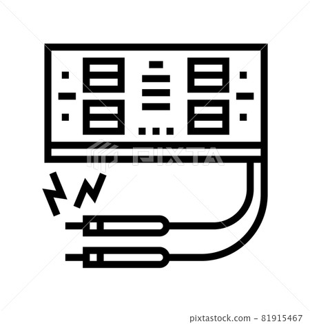 electrosurgery hospital electronic equipment line icon vector illustration electrosurgery hospital electronic equipment line icon vector illustration 81915467