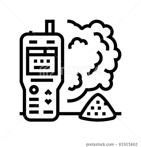 air dust quality line icon vector illustration 81915602