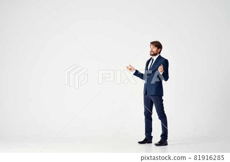 man in a suit emotions successful Job career 81916285