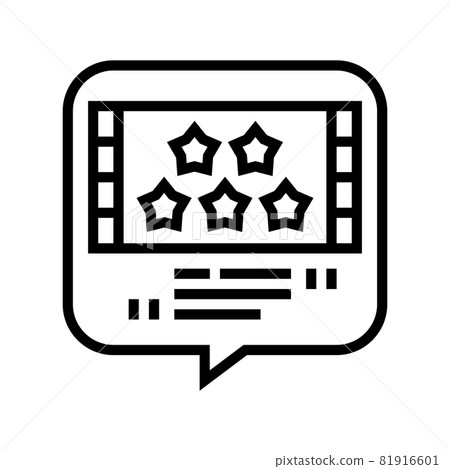 reviews movie line icon vector illustration reviews movie line icon vector illustration 81916601