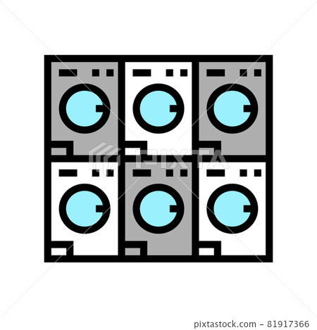 laundromat equipment for washing clothes color icon vector illustration laundromat equipment for washing clothes color icon vector illustration 81917366