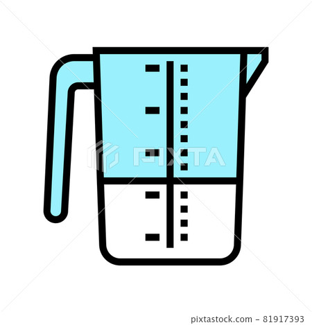 laundry measuring cup color icon vector illustration 81917393