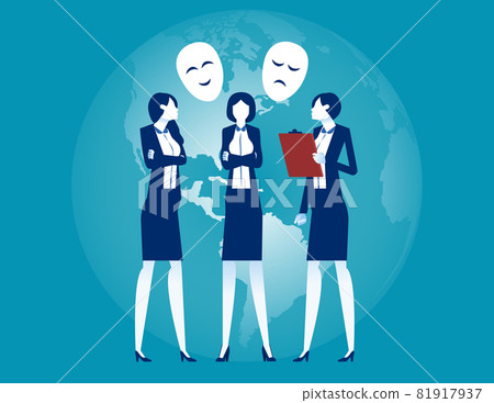 Business people and social change. Business team communication, Meeting 81917937