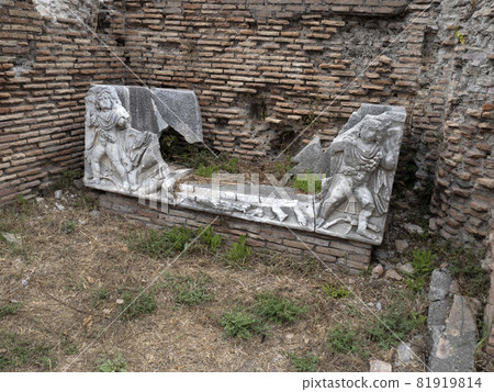 old ancient ostia archeological ruins old ancient ostia archeological ruins 81919814