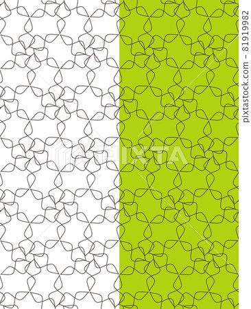 Floral geometric seamless pattern. Thin line black stroke ornamental background. Vector Floral geometric seamless pattern. Thin line black stroke ornamental background. Vector 81919982