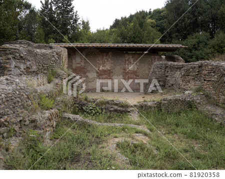 Archetti tombs old ancient ostia archeological ruins 81920358
