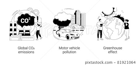 Air pollution abstract concept vector illustrations. Air pollution abstract concept vector illustrations. 81921064