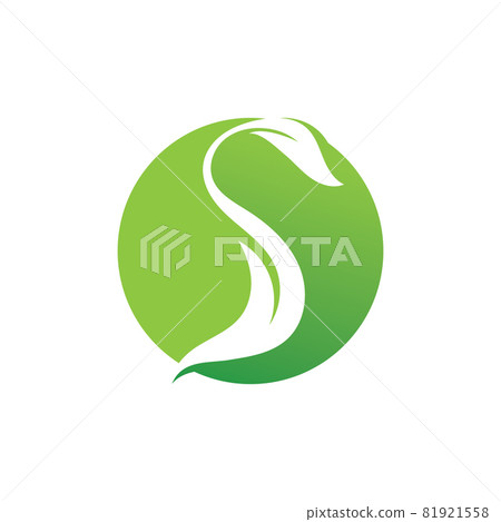 Leaf green plant logo fresh vector - Stock Illustration [81921558] - PIXTA