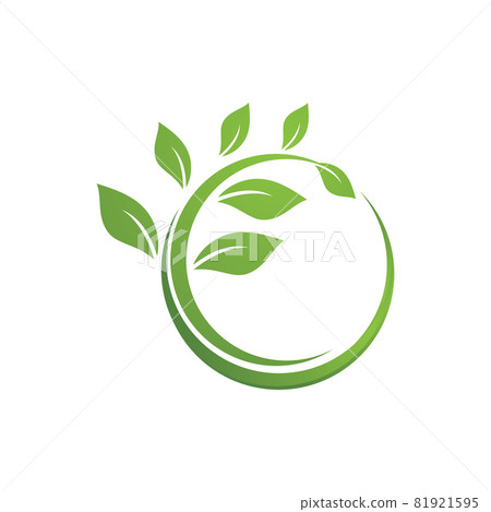 Leaf green plant logo fresh vector - Stock Illustration [81921595] - PIXTA