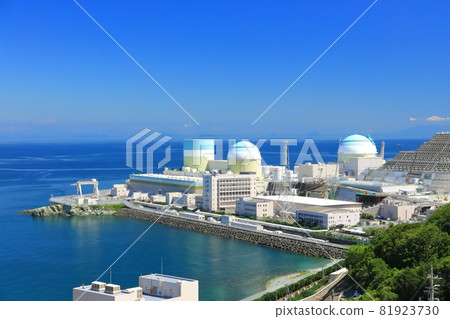 [Ehime Prefecture] Ikata Nuclear Power Station under clear skies 81923730
