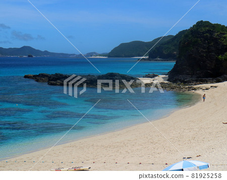 代表座間味島的古座間味海灘 代表座間味島的古座間味海灘 81925258
