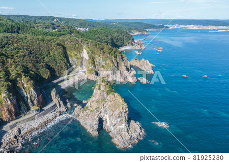 鳥瞰“岩手縣”久治市小袖海水浴場 81925280