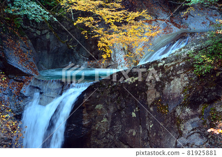 Nishizawa Valley-Pure mountain stream and majestic waterfall Nishizawa Valley-Pure mountain stream and majestic waterfall 81925881