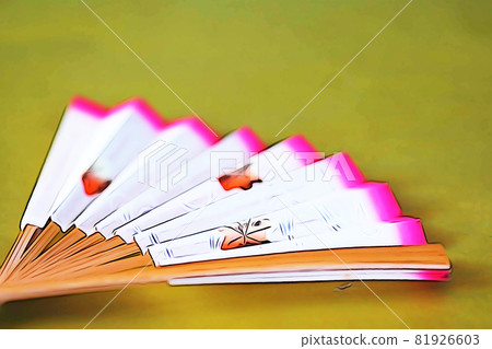 Pastel style "fan" illustration image Pastel style "fan" illustration image 81926603