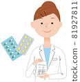 Medicine and female pharmacist Medicine and female pharmacist 81927811