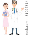 Young female nurse and veteran doctor Young female nurse and veteran doctor 81927814