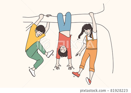 Celebrating Children Day and childhood concept. 81928223