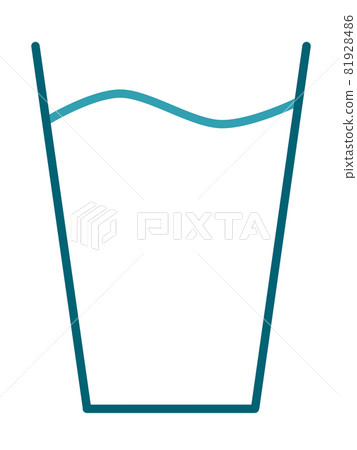 Illustration material of water in a cup Illustration material of water in a cup 81928486