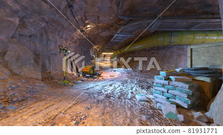 Underground construction site 81931771