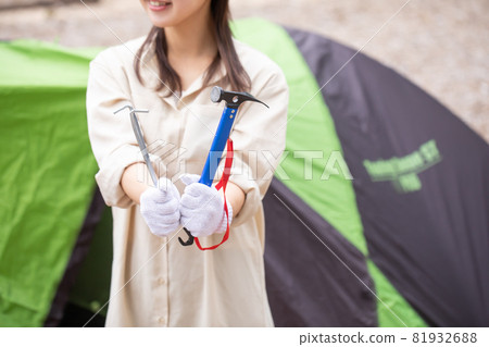 營地帳篷設置 營地戶外帳篷 81932688