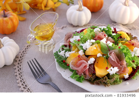 柿子火腿秋季沙拉 秋季沙拉 柿子火腿秋季沙拉 秋季沙拉 81933496