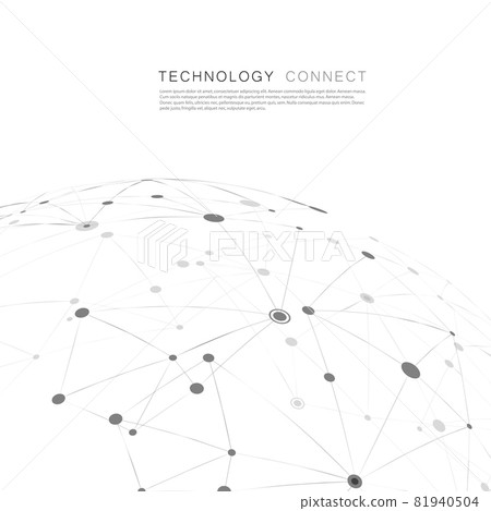 Compound lines and dots, connected science background. Vector illustration Compound lines and dots, connected science background. Vector illustration 81940504