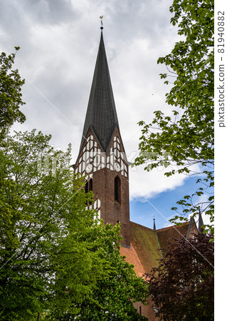 The architecture of the St Jurgen church at Juergensby in Flensburg, Germany 81940882