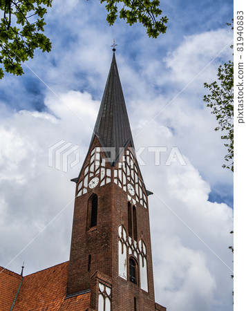 The architecture of the St Jurgen church at Juergensby in Flensburg, Germany The architecture of the St Jurgen church at Juergensby in Flensburg, Germany 81940883